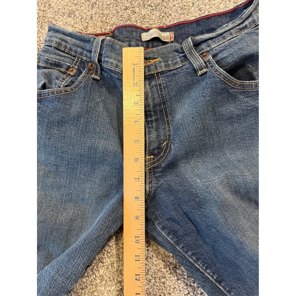 Levis 550 Relaxed‎ Boot Cut Jeans Womens Blue Denim Comfort Fit Classic 6S MIS